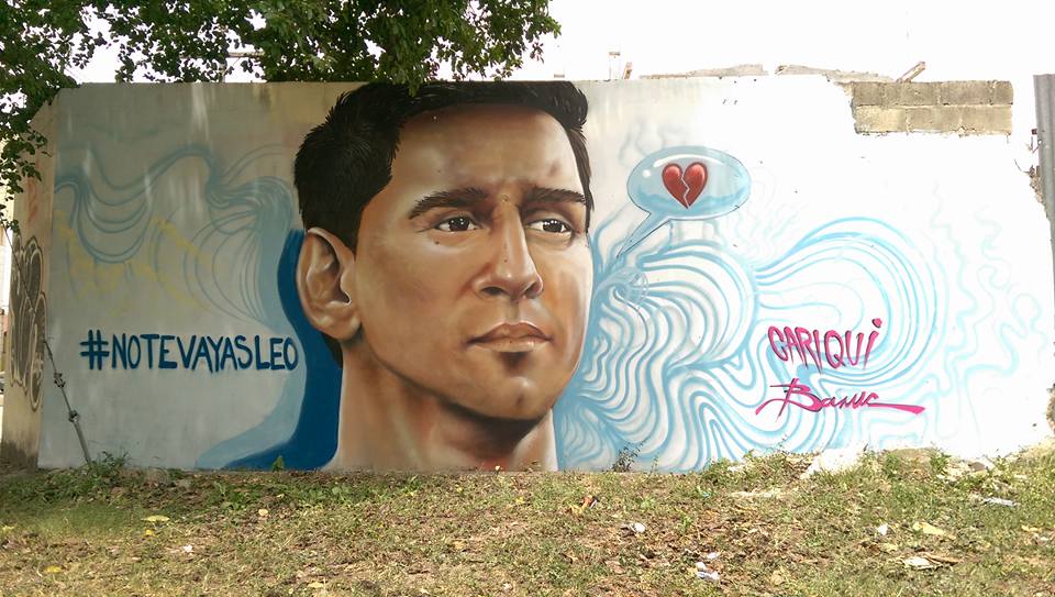 messi mural