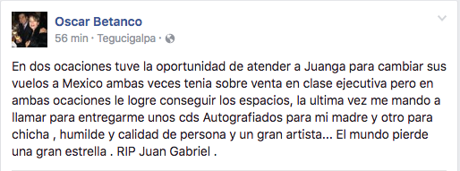 juan gabriel honduras