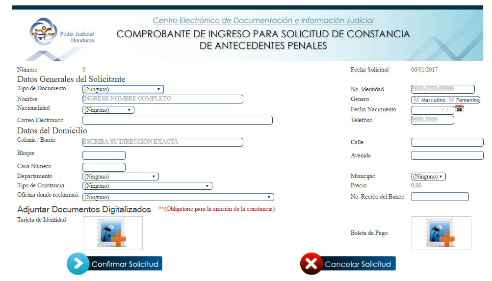 Solicitud Constancia de Amtecedentes