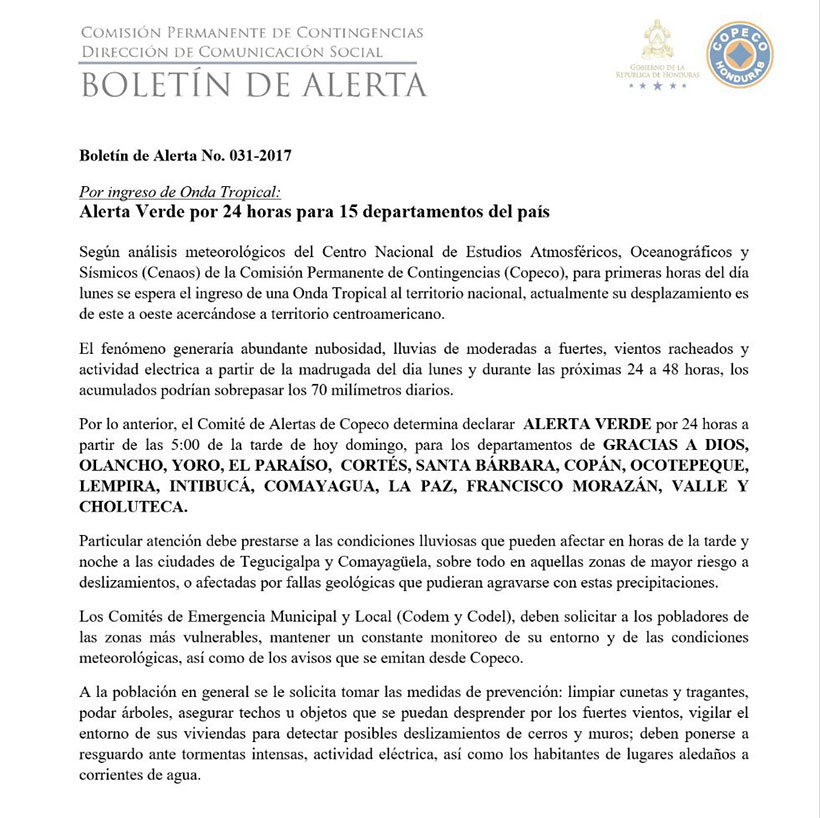 Alerta-Verde-Copeco