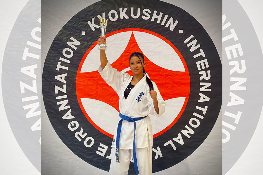 Hondureña obtiene el primer lugar en la Spanish Cup 2022 Kyokushin