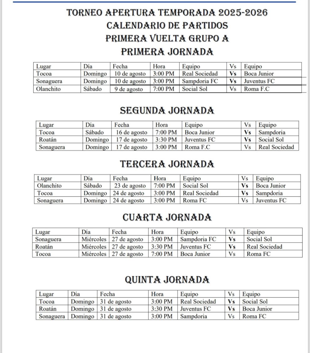 ¡Todo listo! la Liga de Ascenso presenta su calendario de la primera ...